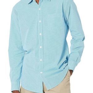 Amazon Essentials Men's Regular-Fit Long-Sleeve Casual Poplin Shirt XL​​